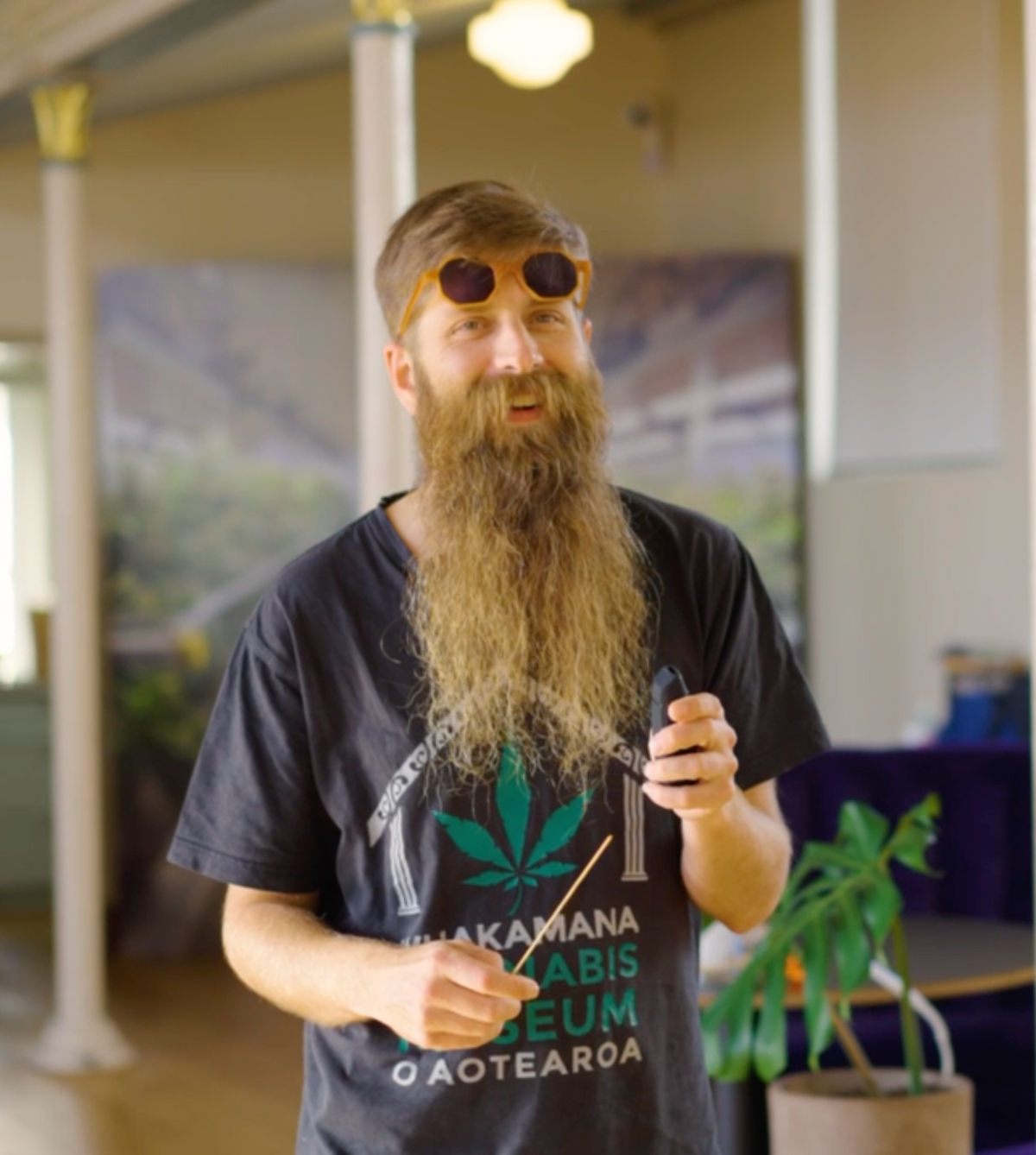 Abe Gray, founder of Whakamana Cannabis Museum and Calyx Club